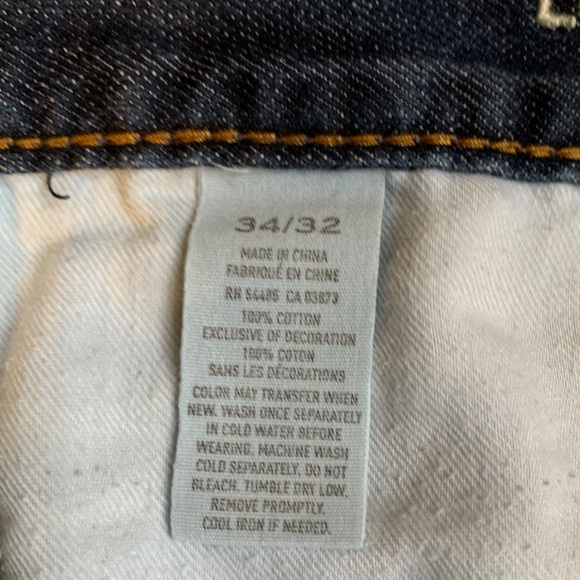 American Eagle 34” Low Rise Bootcut Dark Wash Blue Jeans - Picture 4 of 5